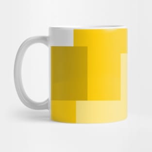 yellow abstract squares tiles pattern Mug